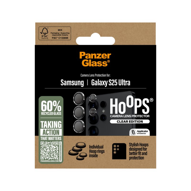 PanzerGlass Hoops Transparent Lens Protector Samsung Galaxy S25 Ultra