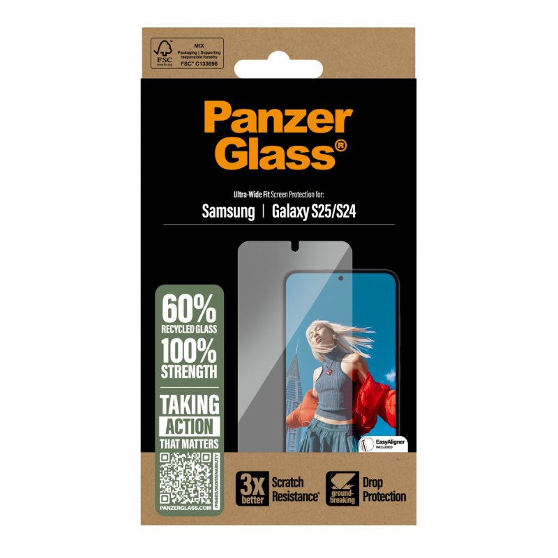 PanzerGlass - Screen Protector Galaxy S 2025, UWF