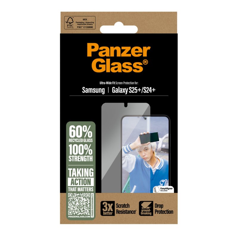 PanzerGlass - Screen Protector Galaxy S 2025 Plus, UWF