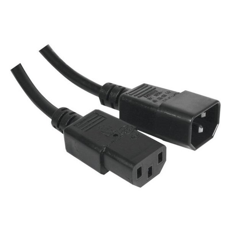 AC Power extension cord monitor/UPS Black- 1m