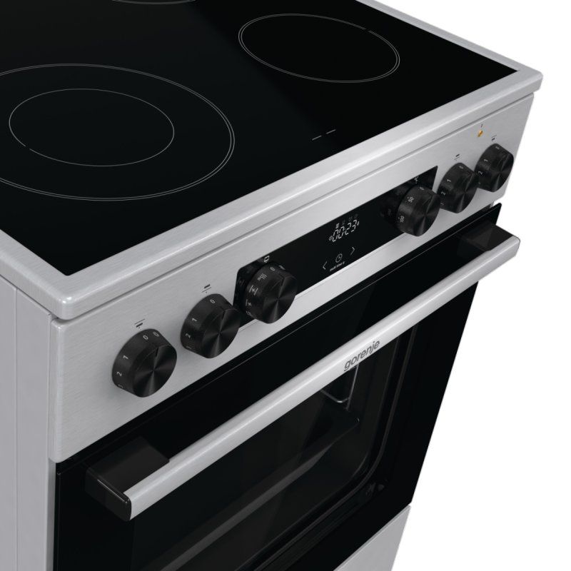 Gorenje GECS6C70XC four et cuisinière Electrique Plaque de cuisson à bobine Acier inoxydable