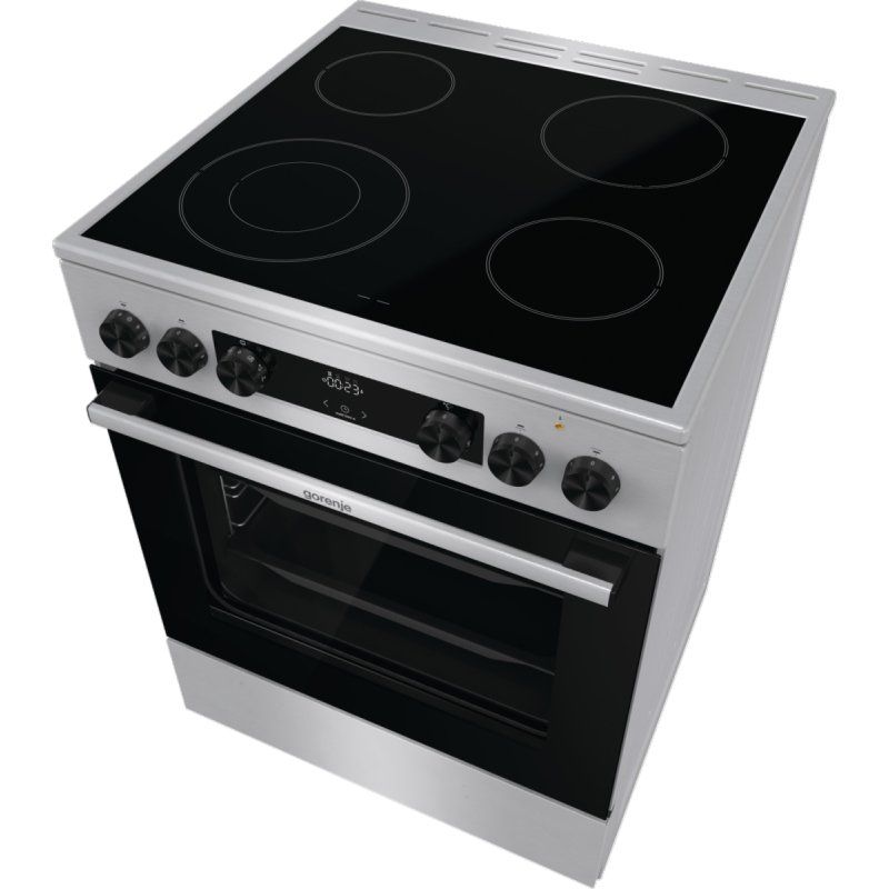 Gorenje GECS6C70XC four et cuisinière Electrique Plaque de cuisson à bobine Acier inoxydable