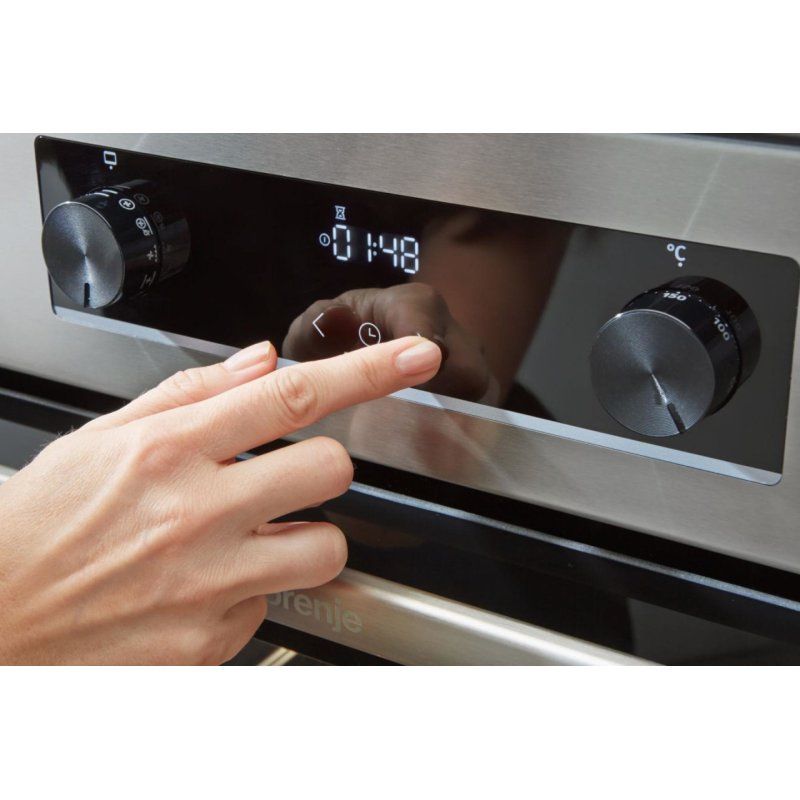 Gorenje GECS6C70XC four et cuisinière Electrique Plaque de cuisson à bobine Acier inoxydable