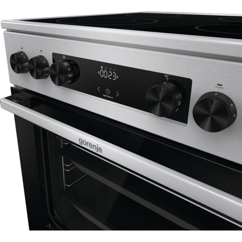 Gorenje GECS6C70XC cooker Freestanding cooker Electric Coil hob Stainless steel