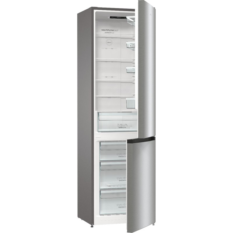 Gorenje NRK6202EXL4 fridge-freezer Freestanding 331 L E Grey