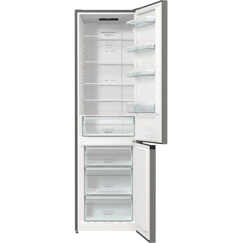 Gorenje NRK6202EXL4 réfrigérateur-congélateur Pose libre 331 L E Gris