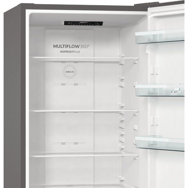 Gorenje NRK6202EXL4 réfrigérateur-congélateur Pose libre 331 L E Gris