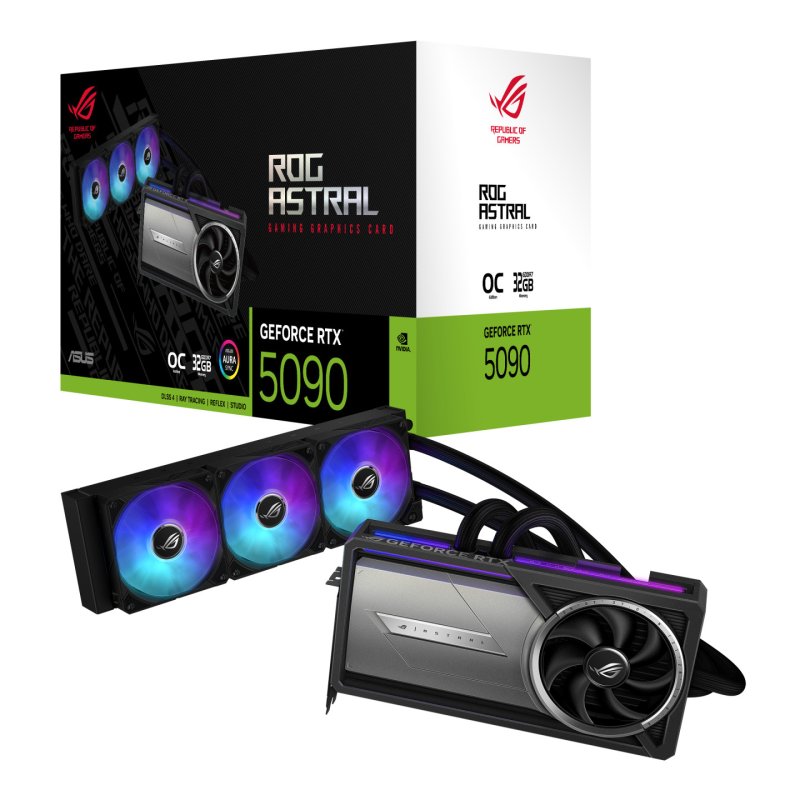 ASUS VGA 32GB RTX5090 ROG-ASTRAL-LC-O32G-GAMING 3xDP/1xHDMI ROG-ASTRAL-LC-RTX5090-O32G-GAMING