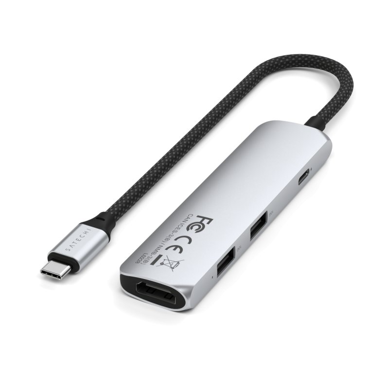 4-IN-1 USB-C MULTIPORT ADAPTER 4K SILVER