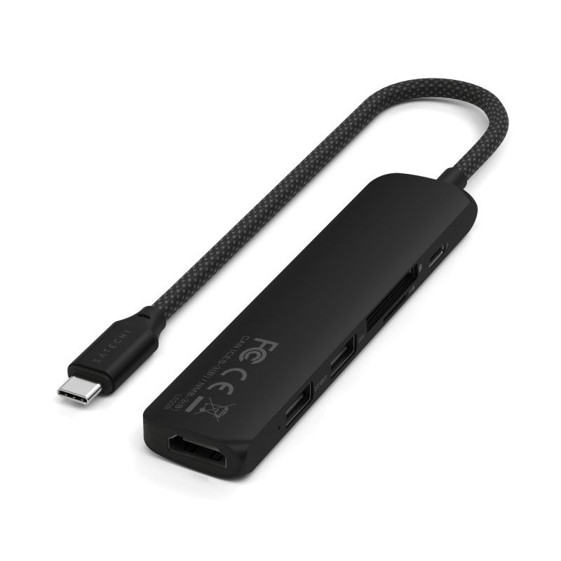 6-IN-1 USB-C MULTIPORT ADAPTER BLACK
