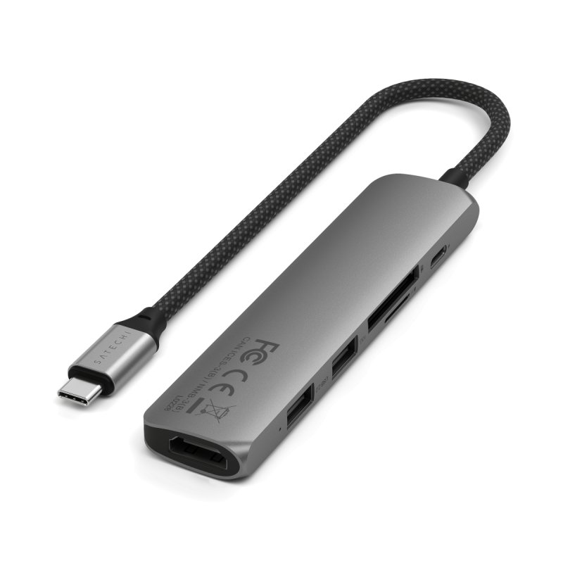 6-IN-1 USB-C MULTIPORT ADAPTER SP GRY