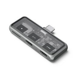 Satechi USB-C PD Mobile XR Hub & MicroSD Card Reader space grey