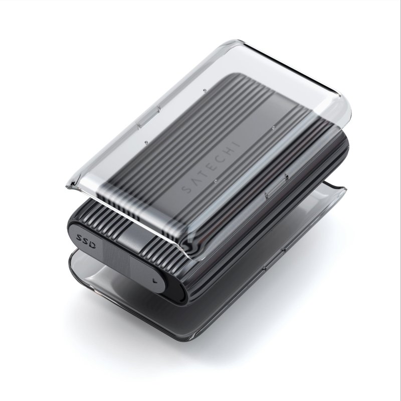Satechi USB4 NVMe SSD Pro SSD enclosure Grey, Transparent