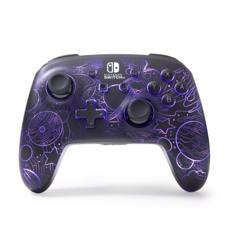 PowerA Enhanced Wireless Controller for Nintendo Switch with Lumectra - Galactic Vortex
