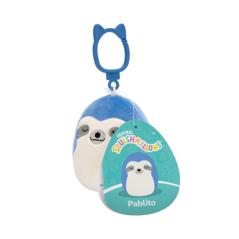 Squishmallows - 9 cm P22 Clip On - Pablito Blue Sloth