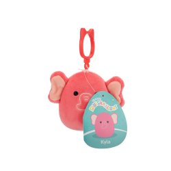 Squishmallows - 9 cm P22 Clip On - Kyla Pink Elephant