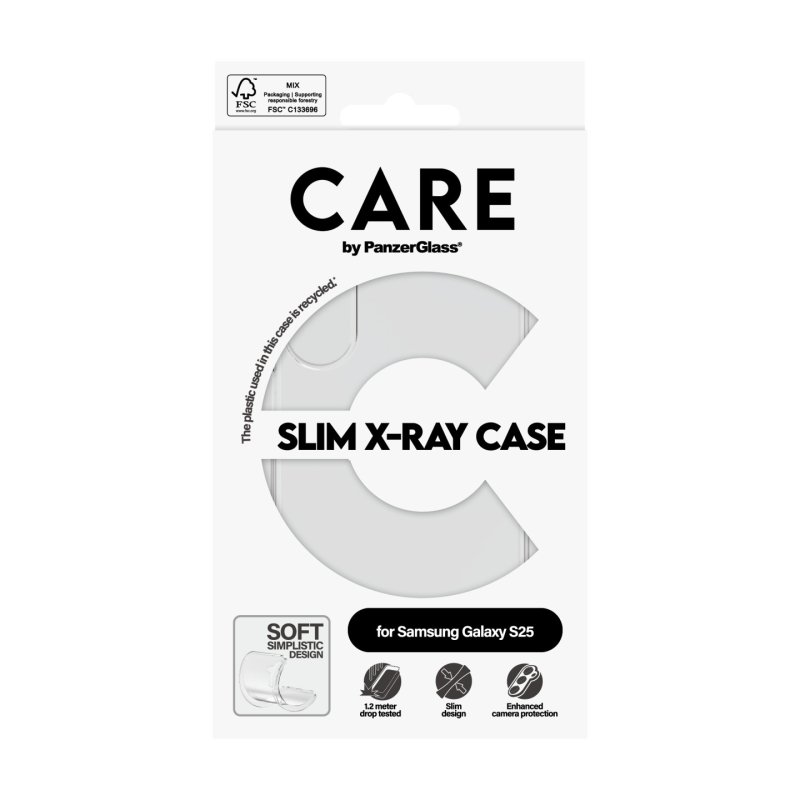 PanzerGlass CARE by Fashionable Case Transparent X-Ray Soft Basic Samsung Galaxy S25