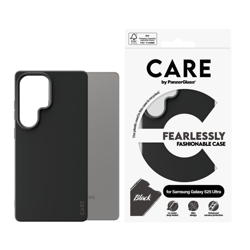 PanzerGlass CARE by Fashionable Case Black Samsung Galaxy S25 Ultra