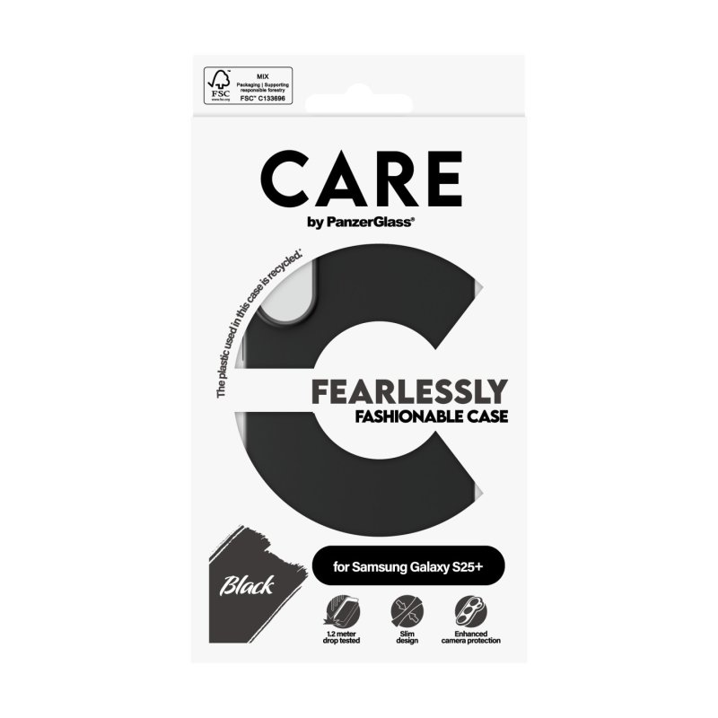 PanzerGlass CARE by Fashionable Case Black Samsung Galaxy S25 