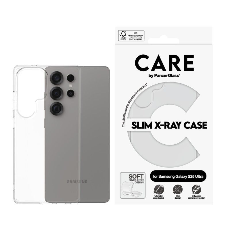 CARE by PanzerGlass Fashionable Case Transparent X-Ray Soft Basic Samsung Galaxy S 2025 Ultra