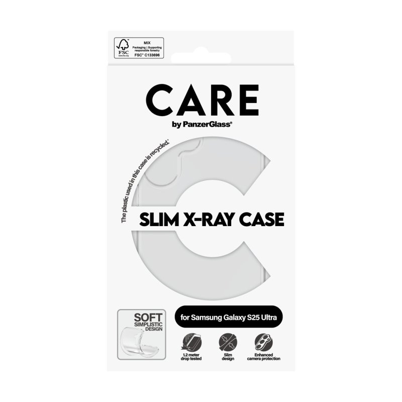 PanzerGlass CARE by Fashionable Case Transparent X-Ray Soft Basic Samsung Galaxy S25 Ultra