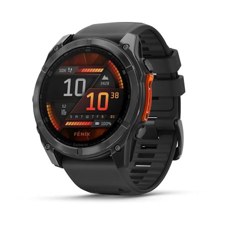 Garmin Fenix 8 3.56 cm (1.4") AMOLED 51 mm Digital 454 x 454 pixels Touchscreen Grey Wi-Fi GPS (satellite)