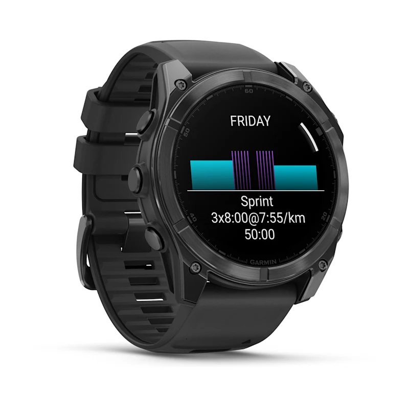 Garmin Fenix 8 3.56 cm (1.4") AMOLED 51 mm Digital 454 x 454 pixels Touchscreen Grey Wi-Fi GPS (satellite)