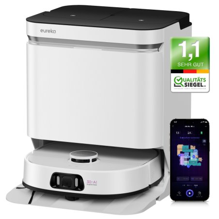 Eureka J15 Pro Ultra Saug-/Wischroboter 8-in-1 Multifunktionsladestation