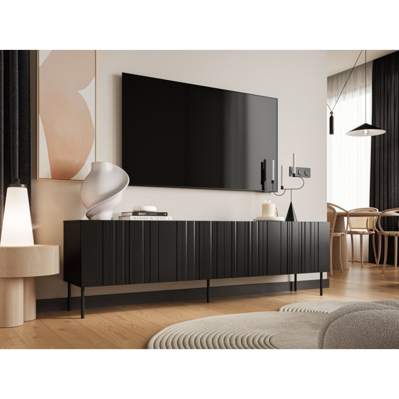 Cama RTV cabinet ISLA 200x40x60 mat black