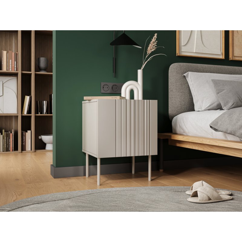 Cama 2pc bedside cabinet ISLA 44.5x40x59 cashmere matt
