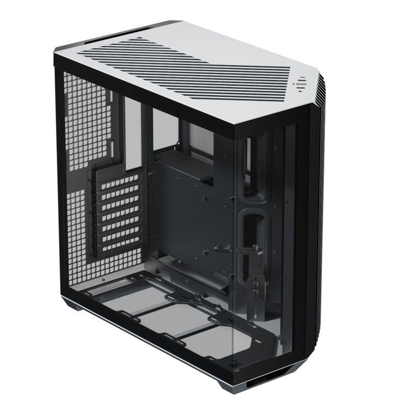 APNX V1 PC-Gehäuse, Midi-Tower, ATX, Tempered Glass - schwarz / weiß