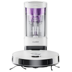 Eureka NER E10s weiß Saug-/Wischroboter mit Multi-Zyklonen-Absaugstation