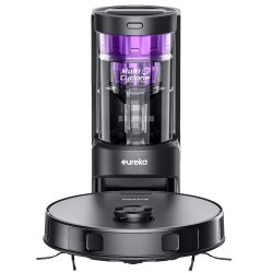 Eureka NER E10s anthrazit Saug-/Wischroboter mit Multi-Zyklonen-Absaugstation