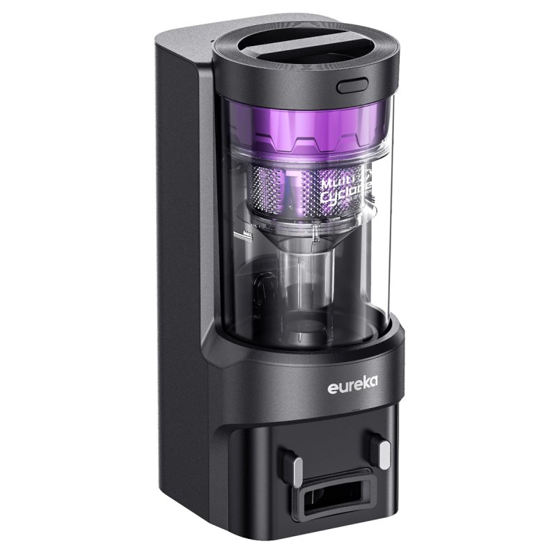 Eureka NER E10s anthrazit Saug-/Wischroboter mit Multi-Zyklonen-Absaugstation