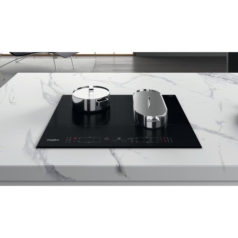 Whirlpool WB B8360 NE Black Built-in 59 cm Zone induction hob 4 zone(s)