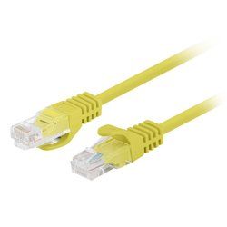 Lanberg PCU6-20CC-0300-Y câble de réseau Jaune 3 m Cat6 U/UTP (UTP)