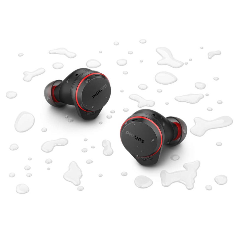 Philips TAA7507BK/00 écouteur/casque Sans fil Ecouteurs Appels/Musique Bluetooth Noir, Rouge