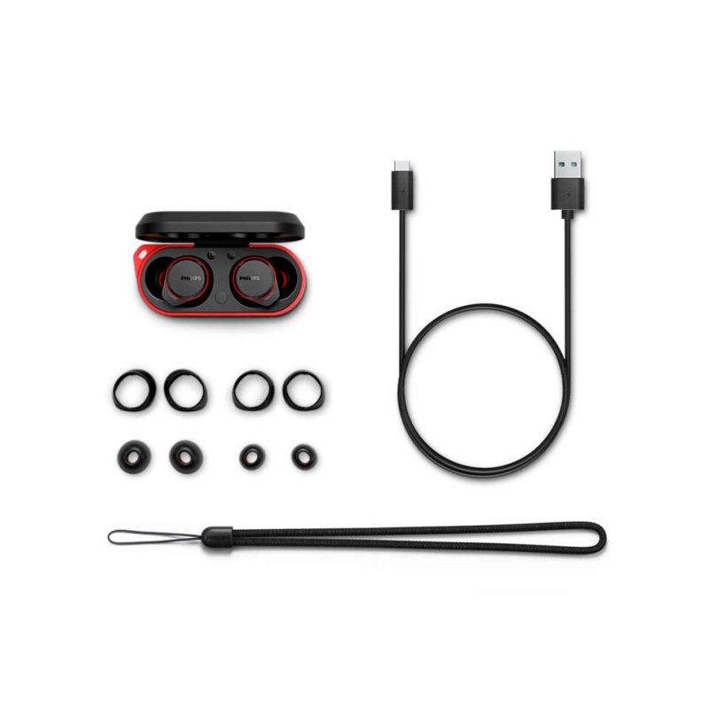 Philips TAA7507BK/00 headphones/headset Wireless In-ear Calls/Music Bluetooth Black, Red