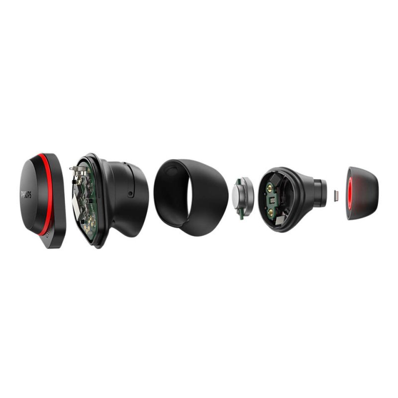 Philips Audio - TAA7507BK/00 Wireless Bluetooth Noise-Cancelling Sports Earbuds – Black
