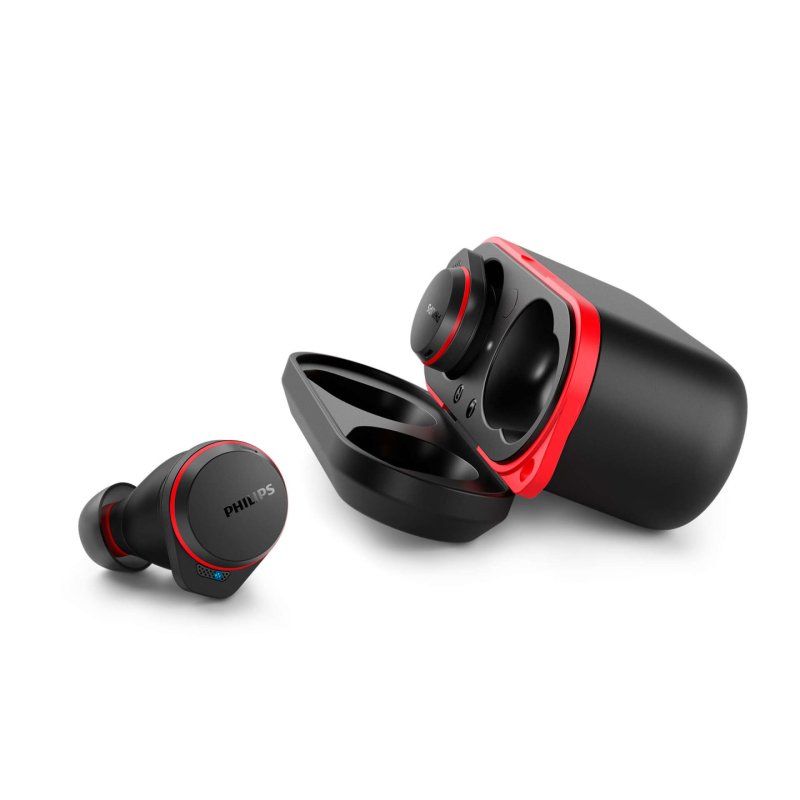 Philips TAA7507BK/00 headphones/headset Wireless In-ear Calls/Music Bluetooth Black, Red