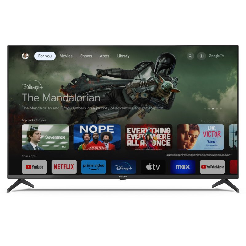 Sharp 43GL4260E TV 109,2 cm (43") 4K Ultra HD Smart TV Wifi Noir