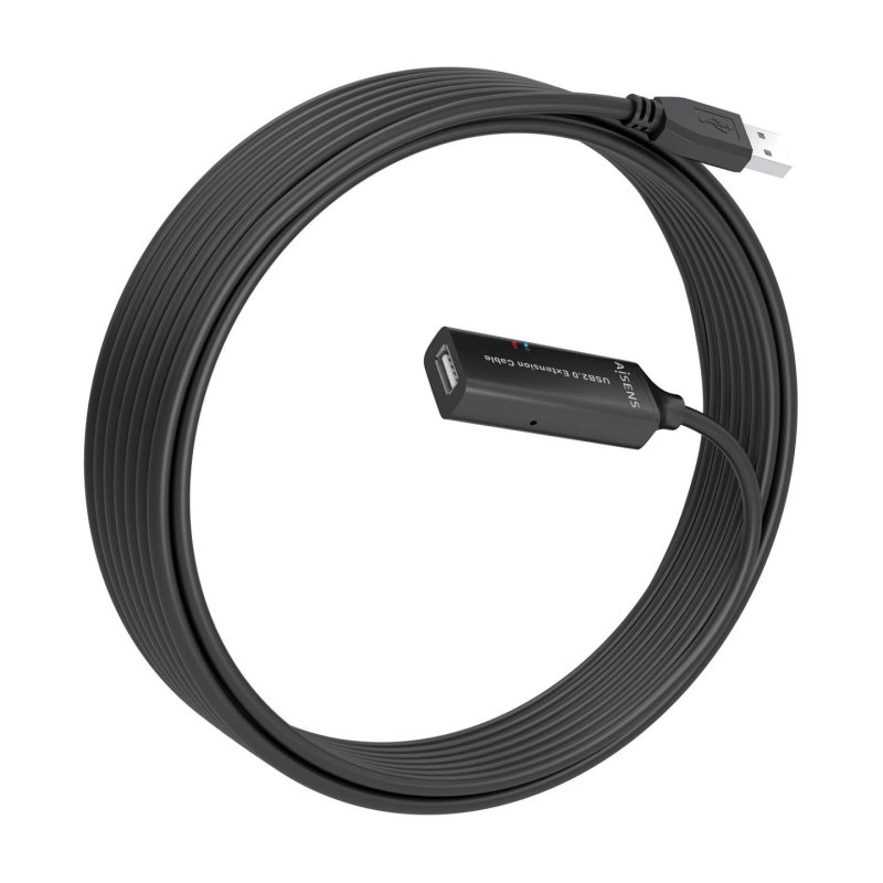 CABLE AISENS USB 2.0 PROLONGADOR AMPLIFICADOR A/M-A/H NEGRO 10M