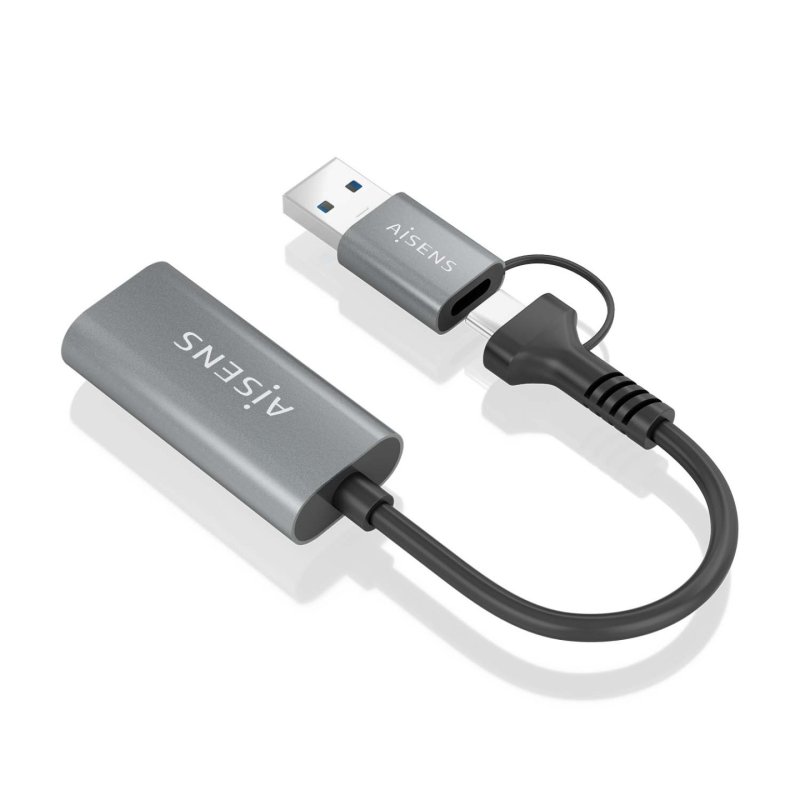 AISENS A109-0913 adaptateur graphique USB 1920 x 1080 pixels Gris