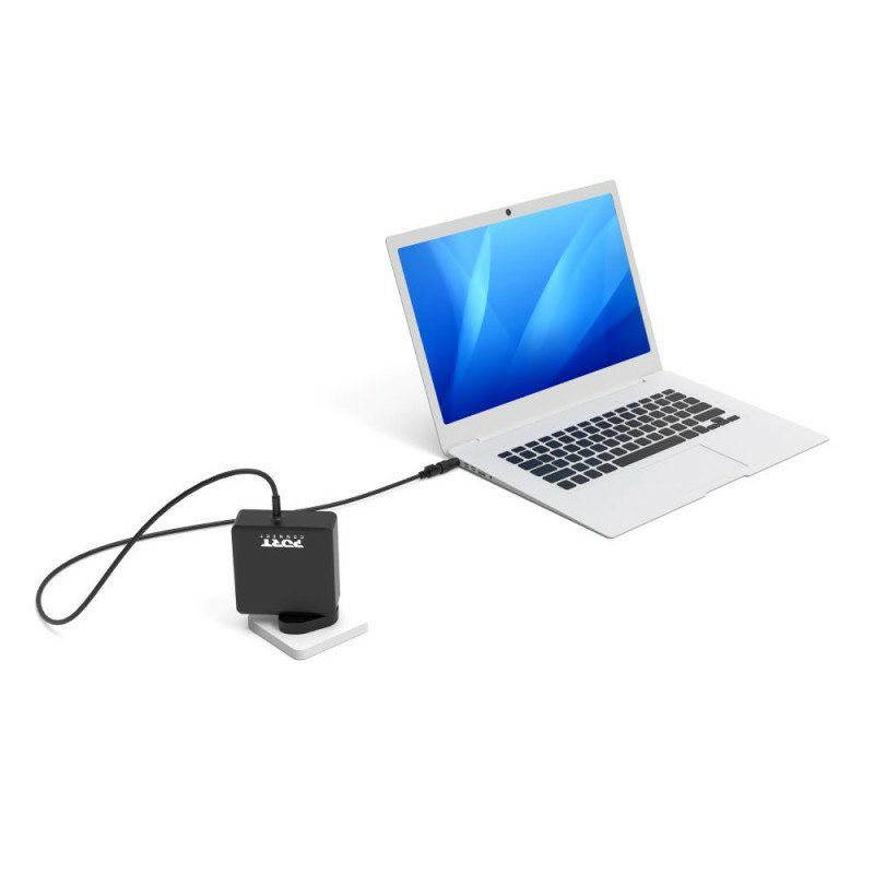 Port Designs 900093B-UK mobile device charger Laptop, Universal Black AC Indoor