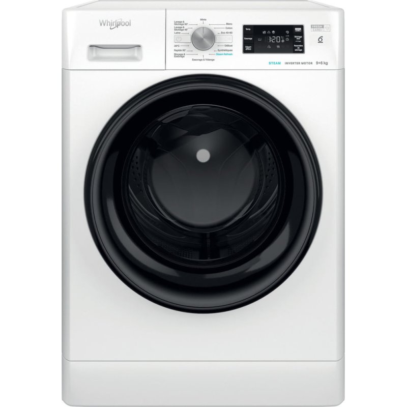 Whirlpool FFWDB 964489 BV FR washer dryer Freestanding Front-load White C