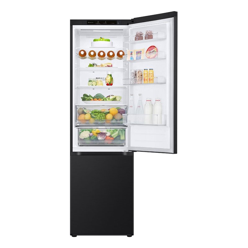 LG GBV3200DEP réfrigérateur-congélateur Pose libre 387 L D Noir