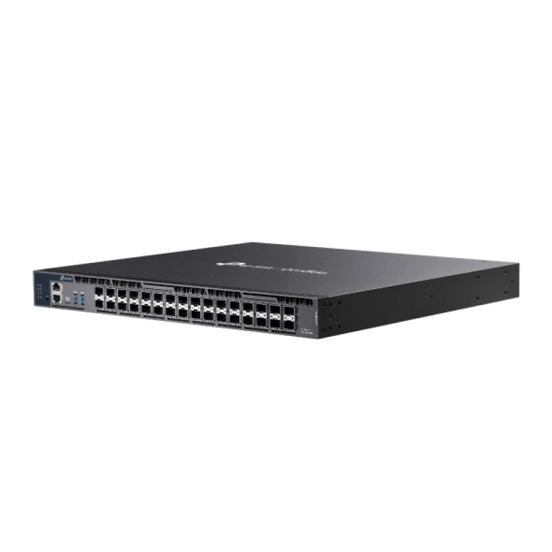 TP-LINK (SX6632YF) Omada 26-Port 10G Stackable L3 Managed Aggregation Switch with 6 25G Slots, USB