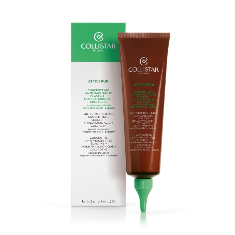 Collistar Pure Actives Anti Stretch Marks Concentrate Elastin Hyaluronic Acid Collagen, 150ml