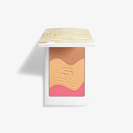 Sisley Phyto Touches Sun Glow Pressed Powder Trio Peach Gold Powder Women 0.34 oz