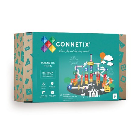 Connetix - Rainbow Ball Run Pack 92 Pieces - (CT-R-00092-BR)
